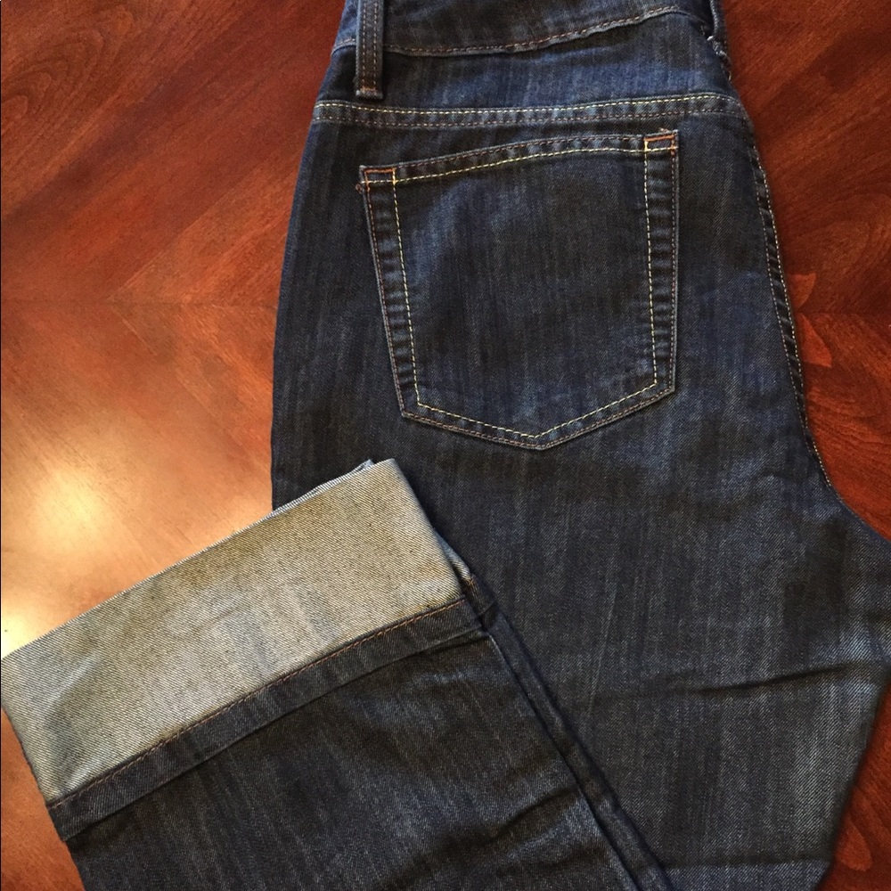 Merona Capri Jeans With Cuffed Bottom